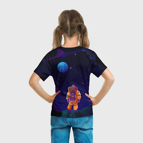 Детская футболка Космонавт на Дистанции / 3D-принт – фото 6