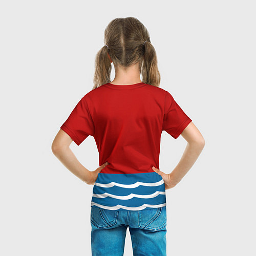 Детская футболка Герб Магадана / 3D-принт – фото 6