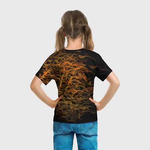 Детская футболка ПЛАМЕННЫЙ ЛЕВ / 3D-принт – фото 6
