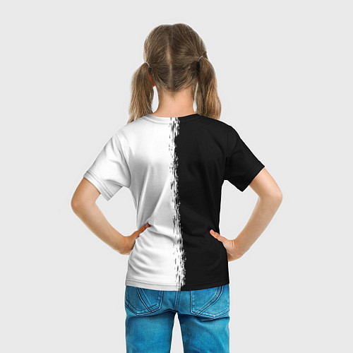 Детская футболка THE ELDER SCROLLS SKYRIM FUS RO DAH ЧЁРНО БЕЛЫЙ / 3D-принт – фото 6