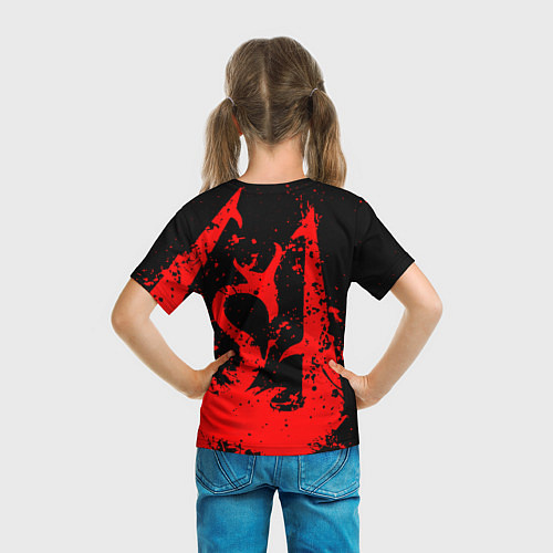 Детская футболка TES RED DRAGON, FUS RO DAH SYMBOL / 3D-принт – фото 6