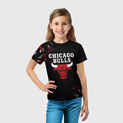 Футболка детская ЧИКАГО БУЛЛС БЫКИ CHICAGO BULLS, цвет: 3D-принт — фото 2