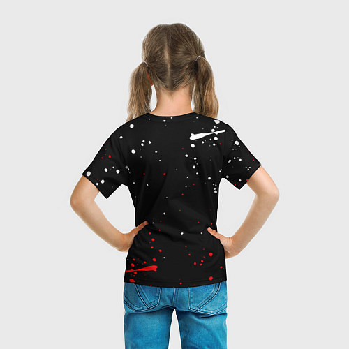 Детская футболка ATTACK ON TITAN БРЫЗГИ КРАСОК / 3D-принт – фото 6