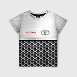 Футболка детская Toyota Стальная решетка, цвет: 3D-принт