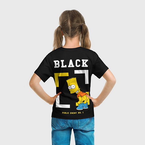 Детская футболка Симпсоны х ON BLACK / 3D-принт – фото 6