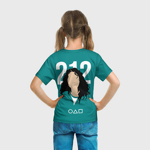 Детская футболка Игра в кальмара: Хан Ми Нё 212 / 3D-принт – фото 6