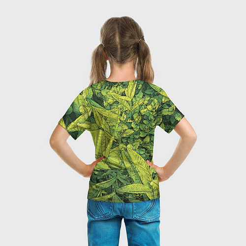 Детская футболка Растительная жизнь - Хоста / 3D-принт – фото 6