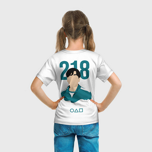 Детская футболка Squid game - Чхо Сан Воо 218 / 3D-принт – фото 6