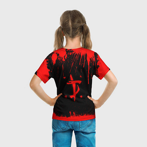 Детская футболка DOOMGIRL спина / 3D-принт – фото 6