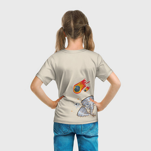 Детская футболка NASA Космос - космонавт / 3D-принт – фото 6