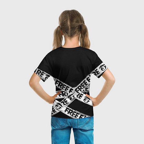 Детская футболка GARENA FREE FIRE OFF CYBER LINE STYLE / 3D-принт – фото 6