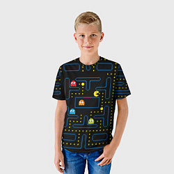 Футболка детская Пиксельный Пакман, цвет: 3D-принт — фото 2