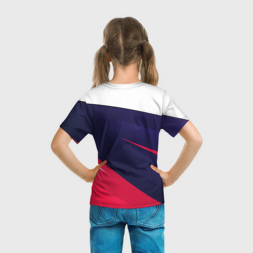 Детская футболка MITSUBISHI ТРИКОЛОР / 3D-принт – фото 6