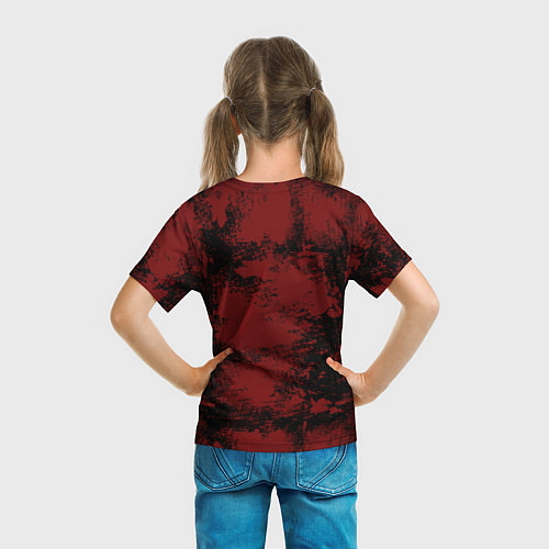 Детская футболка DOOMGIRL DOOMGAY BLOOD / 3D-принт – фото 6
