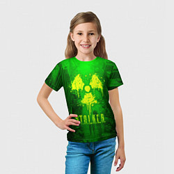 Футболка детская STALKER LOGO RADIATOIN NEON TOXIC, цвет: 3D-принт — фото 2