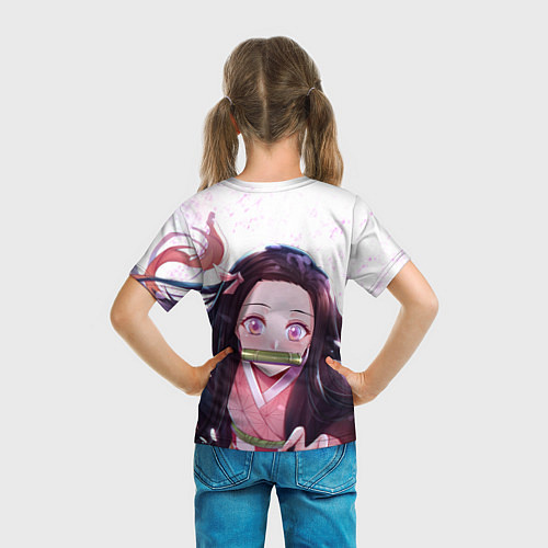 Детская футболка Незуко Камадо Nezuko / 3D-принт – фото 6