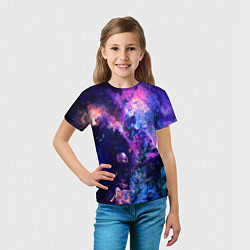 Футболка детская НЕОНОВЫЕ КОСМОС NEON SPACE, цвет: 3D-принт — фото 2