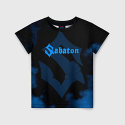 Футболка детская Sabaton синий дым, цвет: 3D-принт