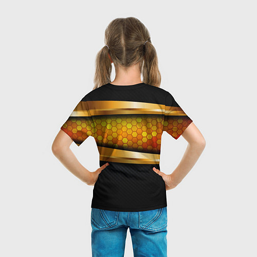 Детская футболка Накаченный тигр / 3D-принт – фото 6