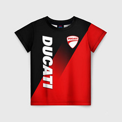Футболка детская DUCATI RED DEVIL MOTOCYCLE, цвет: 3D-принт