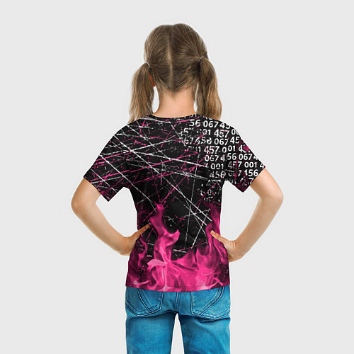 Детская футболка ИГРА В КАЛЬМАРА ОГОНЬ SQUID GAME FIRE / 3D-принт – фото 6