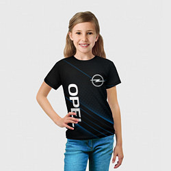 Футболка детская Опель, Opel, цвет: 3D-принт — фото 2