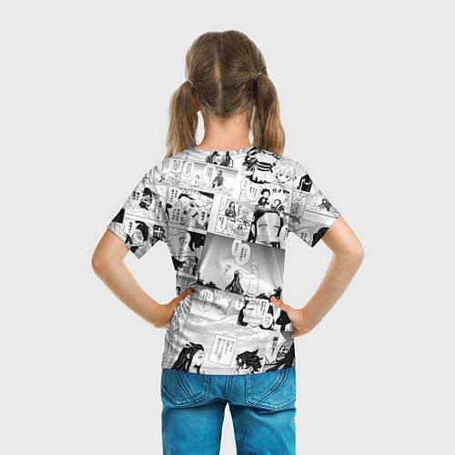 Детская футболка Незуко Камадо на манге / 3D-принт – фото 6