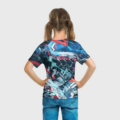 Детская футболка Abstraction design pattern / 3D-принт – фото 6