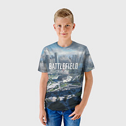 Футболка детская Battlefield 2042 - КАЛЕЙДОСКОП, цвет: 3D-принт — фото 2