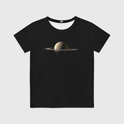 Футболка детская Красавец Сатурн, цвет: 3D-принт