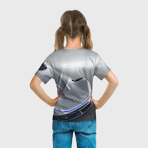 Детская футболка Mercedes-Benz EQ Silver Arrow Concept / 3D-принт – фото 6