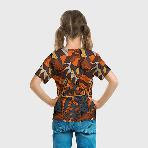 Детская футболка Абстрактные текстуры / 3D-принт – фото 6