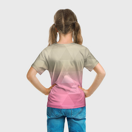 Детская футболка Тигр лоу поли / 3D-принт – фото 6