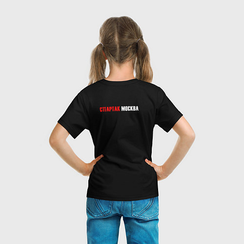 Детская футболка Кабан красно-белый / 3D-принт – фото 6