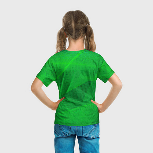 Детская футболка Краснодар lime theme / 3D-принт – фото 6