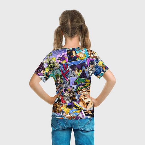 Детская футболка Джотаро - JoJos Bizarre Adventure / 3D-принт – фото 6