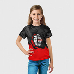 Футболка детская La Casa de Papel Professor, цвет: 3D-принт — фото 2