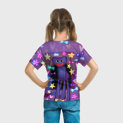 Детская футболка POPPY PLAYTIME - МИЛЫЙ ХАГГИ ВАГГИ / 3D-принт – фото 6