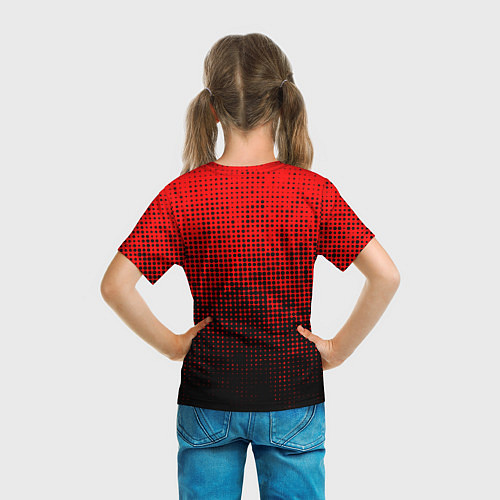 Детская футболка MU red-black / 3D-принт – фото 6