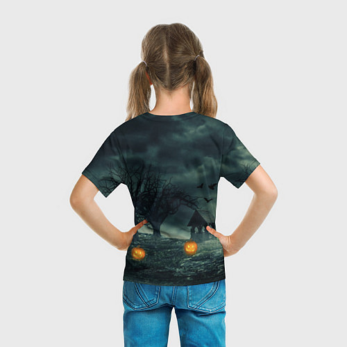 Детская футболка Темный Хэллоуин / 3D-принт – фото 6