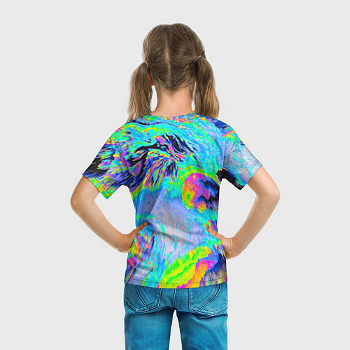 Детская футболка ААА яркий узор / 3D-принт – фото 6