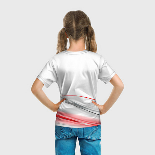 Детская футболка Lexus white theme / 3D-принт – фото 6