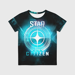 Футболка детская Star Citizen spaceship, цвет: 3D-принт