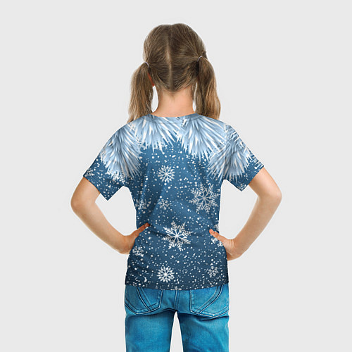 Детская футболка DAB SANTA WINTER / 3D-принт – фото 6