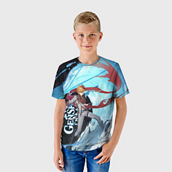 Футболка детская ТАРТАЛЬЯ, GENSHIN IMPACT ГЕНШИН ИМПАКТ, цвет: 3D-принт — фото 2