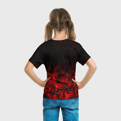 Детская футболка БУМАЖНЫЙ ДОМ, БЕРЛИН / 3D-принт – фото 6