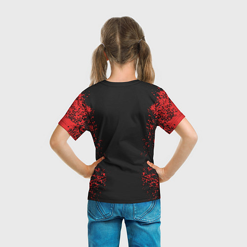 Детская футболка БУМАЖНЫЙ ДОМ БРЫЗГИ КРАСОК LA CASA DE PAPEL BELLA / 3D-принт – фото 6