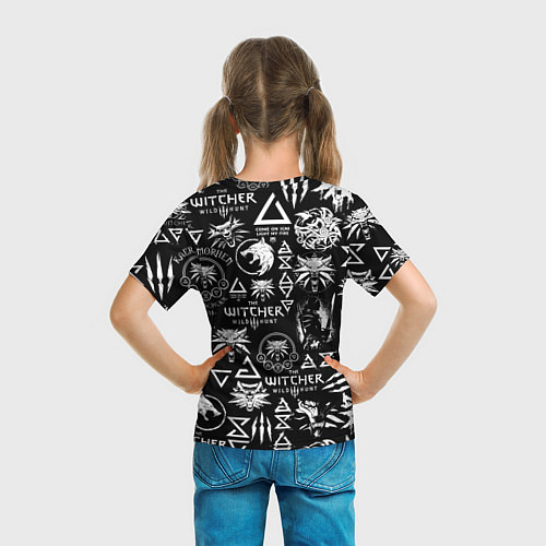 Детская футболка ВЕДЬМАК ЛОЛГОБОМБИНГ THE WITCHER / 3D-принт – фото 6