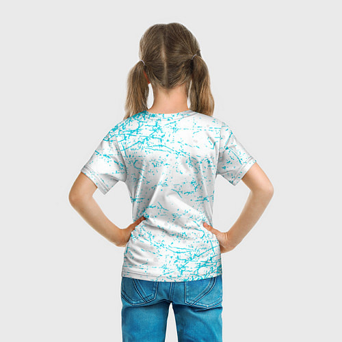 Детская футболка Зимний Тигр в шарфе / 3D-принт – фото 6