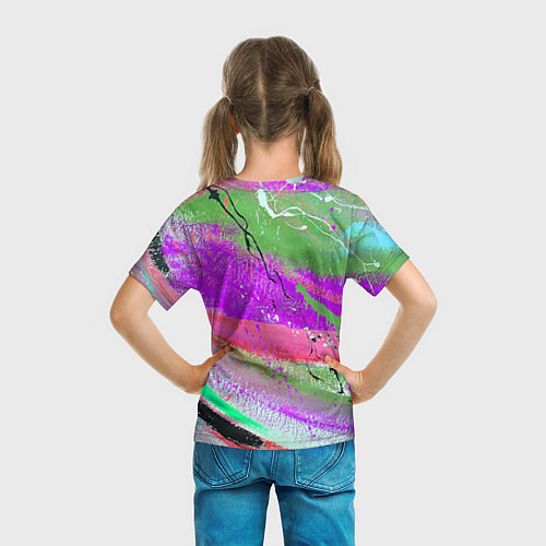 Детская футболка Красочный взрыв / 3D-принт – фото 6